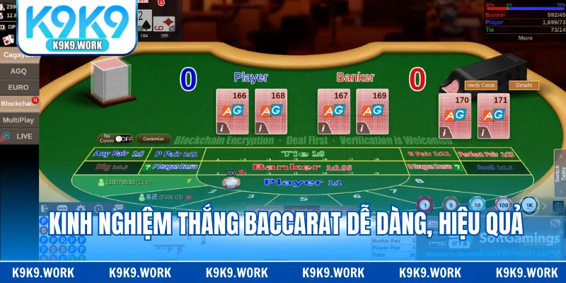 Kinh nghiệm thắng Baccarat dễ dàng, hiệu quả